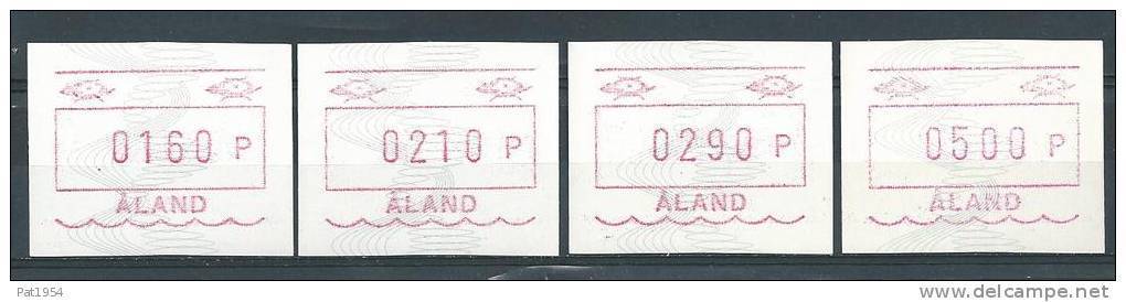 Aland 1990 Timbres De Distributeurs Série N°4 B - Aland