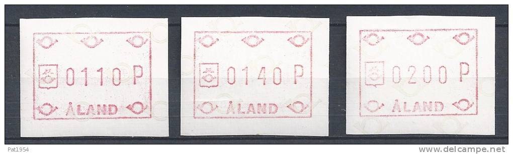 Aland 1984 Timbres De Distributeurs Série N°1 - Aland