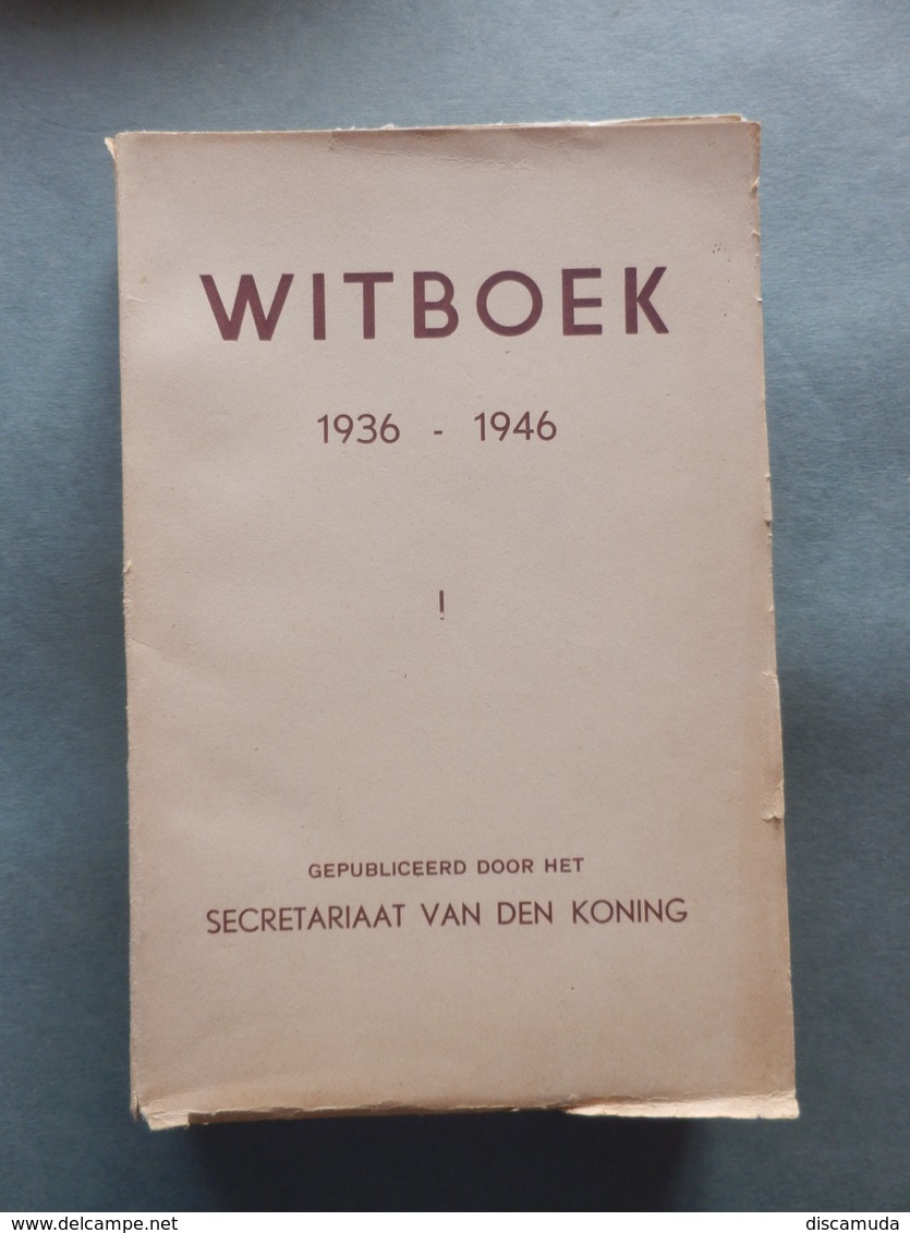 Diksmuide - Nieuwpoort - Ieper - Witboek 1936 - 1946 - Guerre 1939-45