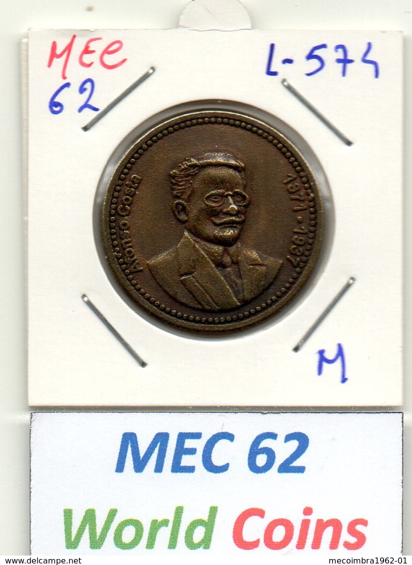 MEC 62 - PORTUGAL MEDALHA AFONSO COSTA 1871-1937 - L-574 - Sonstige & Ohne Zuordnung