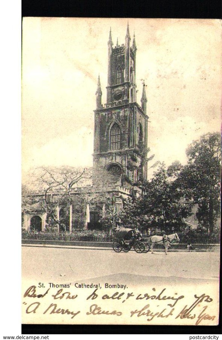 India St Thomas Cathedral Bombay- Sea Post Office - Indien
