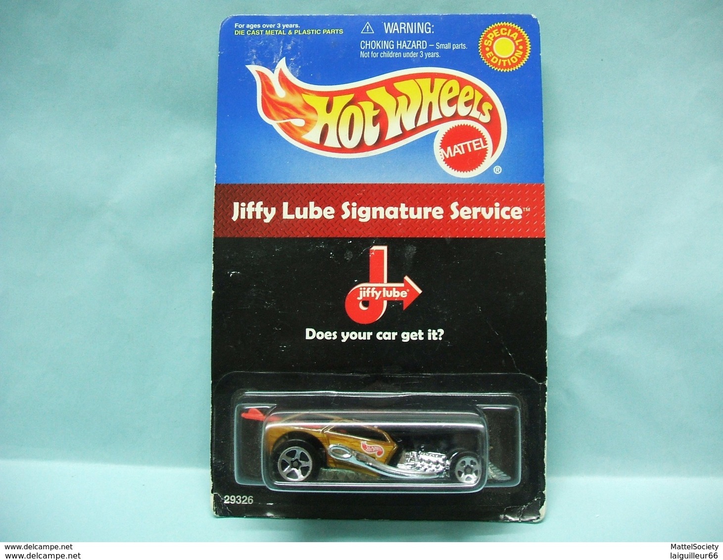 Hot Wheels - SURF CRATE - 2000 Jiffy Lube SPECIAL EDITION HOTWHEELS US Long Card 1/64 - HotWheels