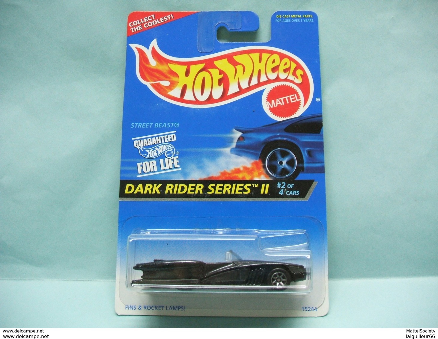 Hot Wheels - STREET BEAST Studebaker - 1996 Dark Rider II - Collector 401 HOTWHEELS US Long Card 1/64 - HotWheels