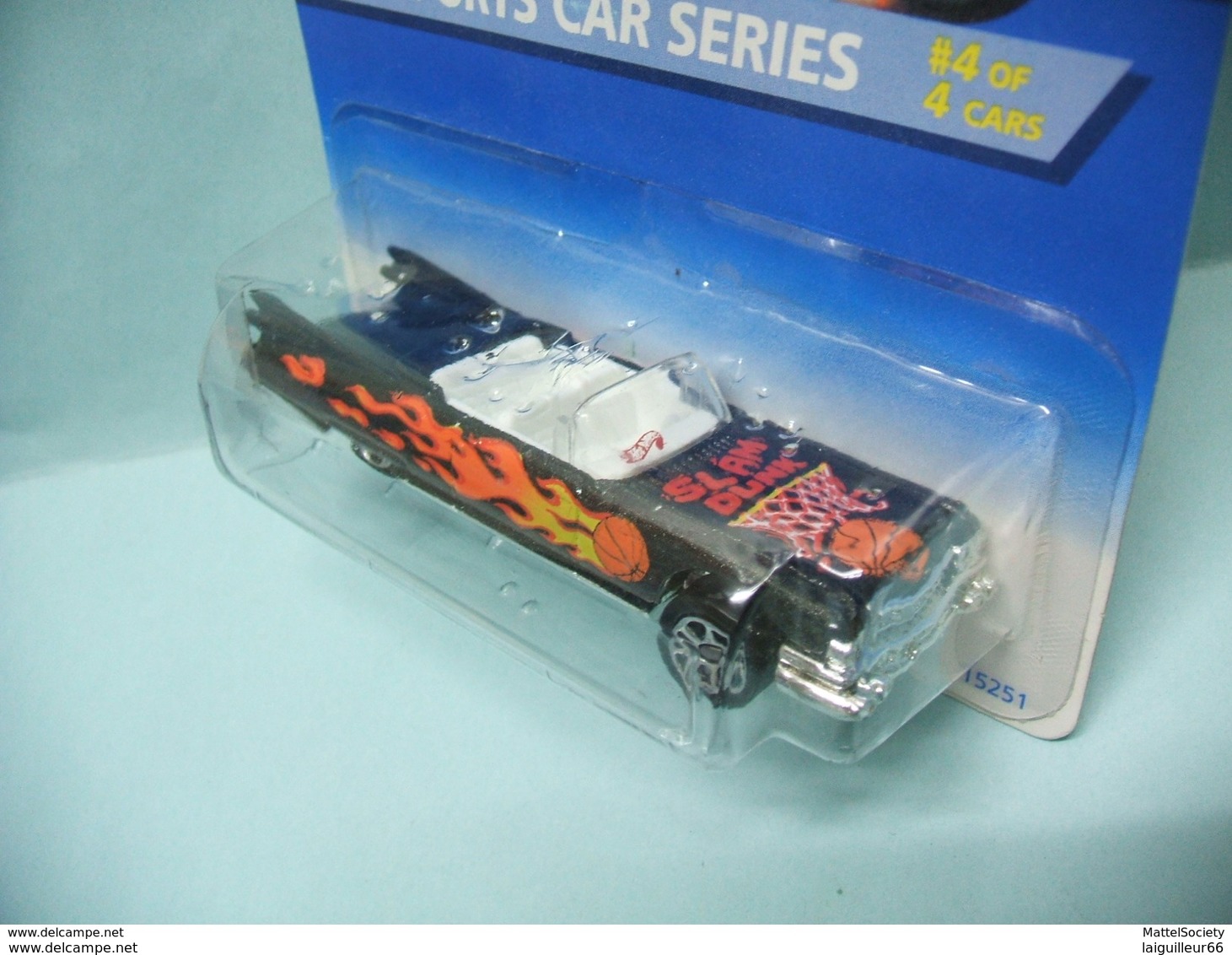 Hot Wheels - '59 CADDY CADILLAC ELDORADO 1959 - 1996 Sport Car - Collector 407 HOTWHEELS US Long Card 1/64 - HotWheels