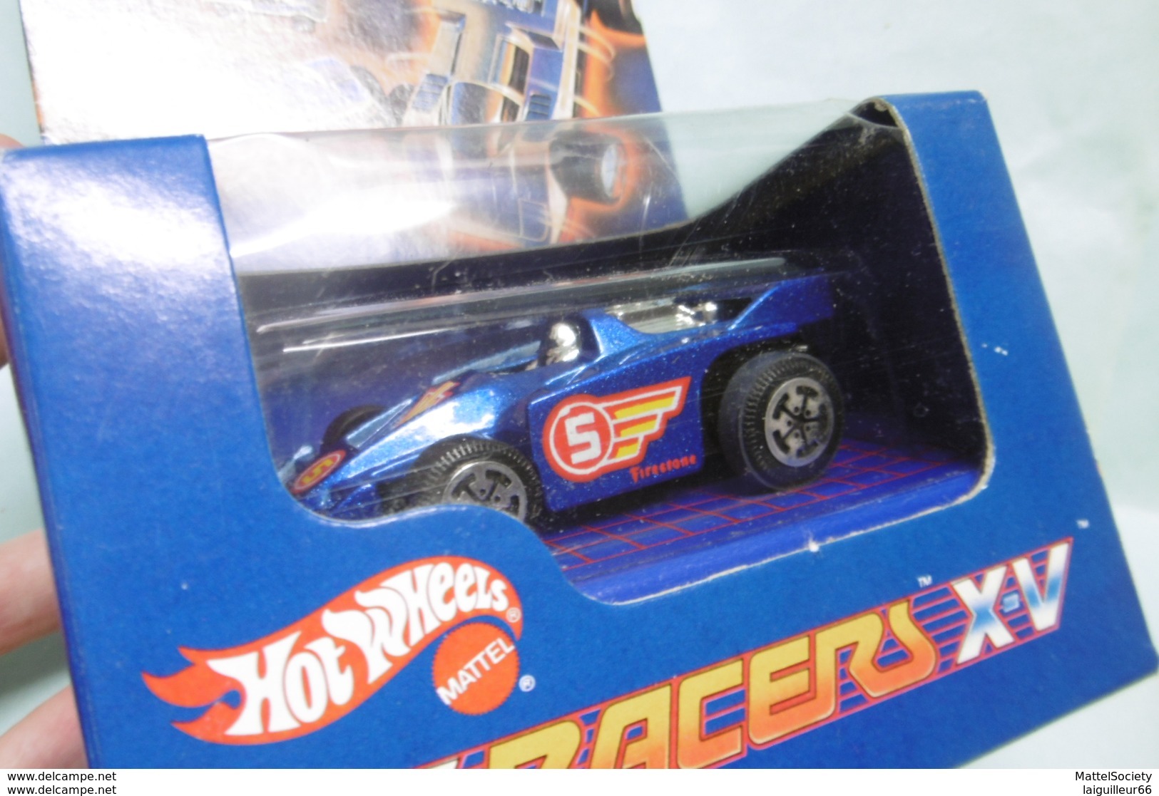 Hot Wheels - X-V Racers XV Bleu Firestone 1985 Réf. 2569 HOTWHEELS 1/64 - HotWheels