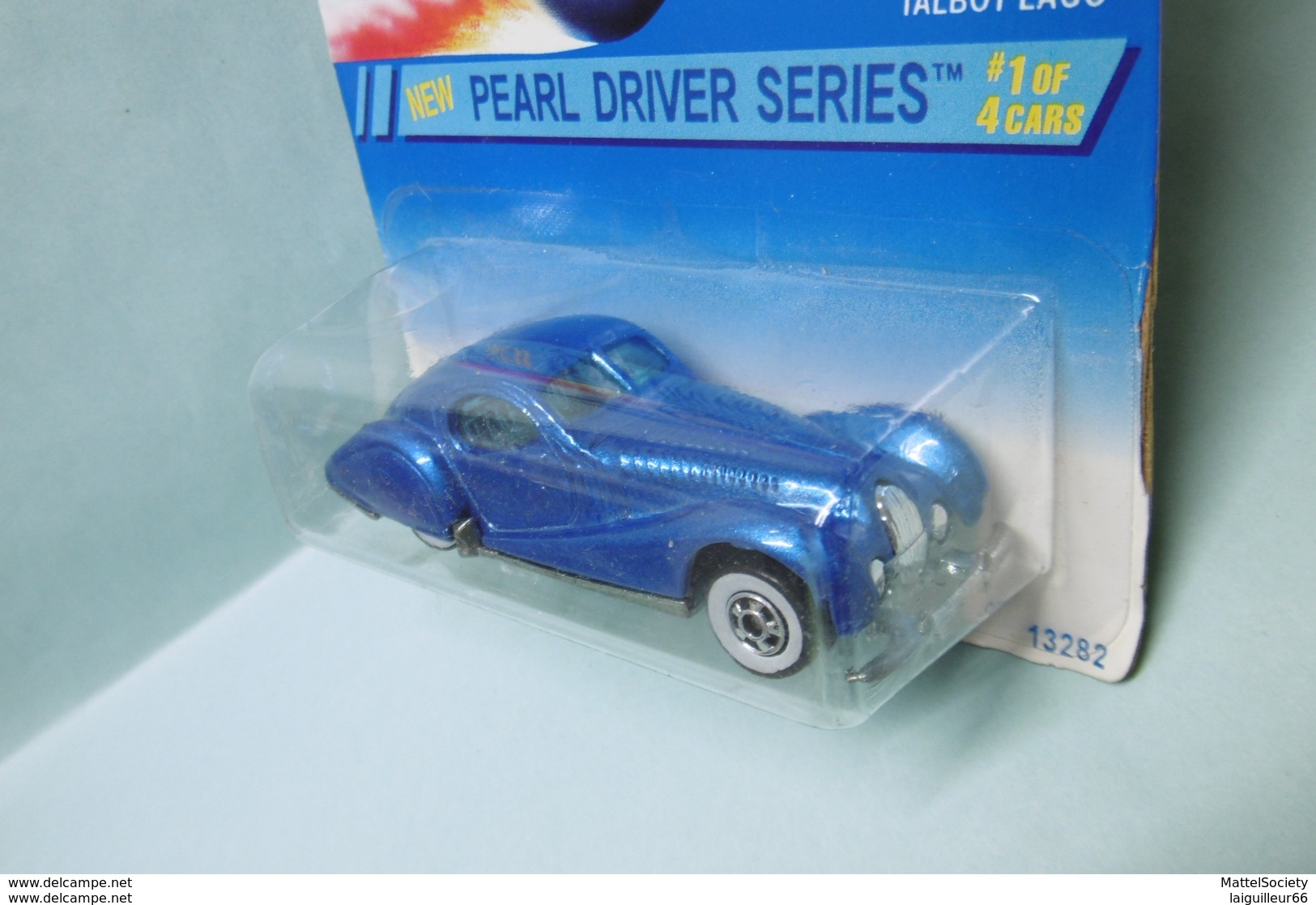 Hot Wheels - TALBOT LAGO Roues WW - 1995 Pearl Driver - Collector 295 HOTWHEELS US Long Card 1/64 - HotWheels