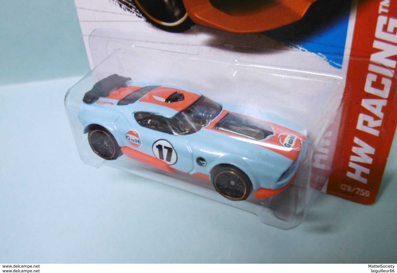 Hot Wheels - FAST FISH Gulf - 2013 HW Racing - Track Aces HOTWHEELS US Long Card 1/64 - HotWheels