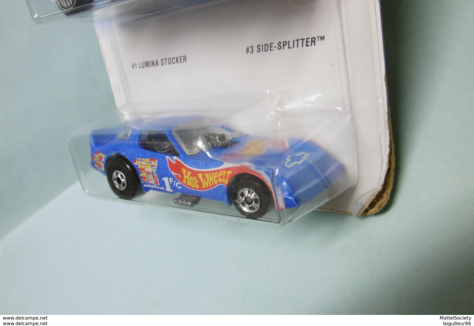 Hot Wheels 2 Pack - LUMINA STOCKER + SIDE-SPLITTER FIREBIRD - 1995 Race Team - HOTWHEELS US Long Card 1/64 - HotWheels