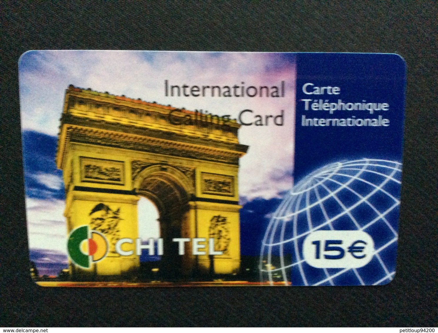 CARTE PRÉPAYÉE ETHNIQUE ASIE CHI TEL *15€  Internationale - Autres & Non Classés