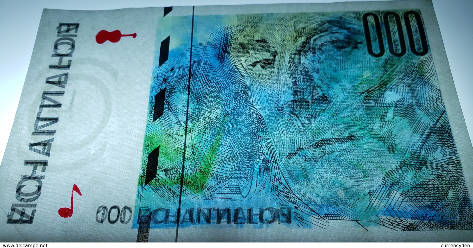 Test Note - FCO-332, 100 Echantillion, Oberthur - 3rd Largest Banknote Printer - Specimen