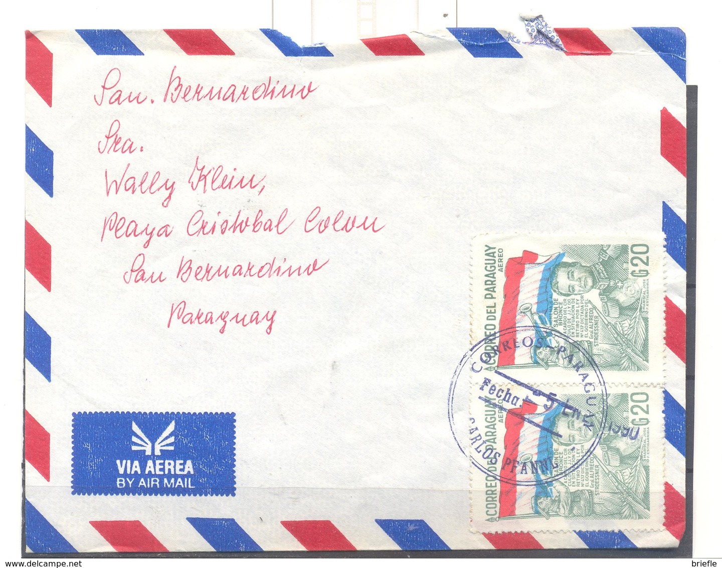 Brief Von  Paraguay  Nach Paraguay - Paraguay