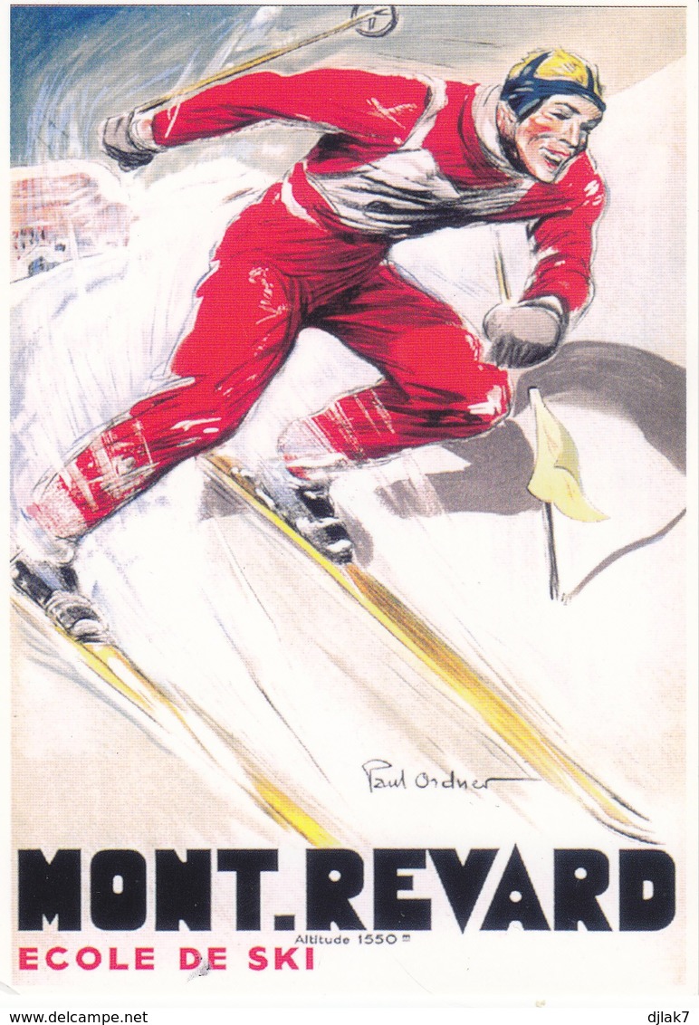 Publicité Mont Revard Ecole De Ski (2 Scans) - Advertising