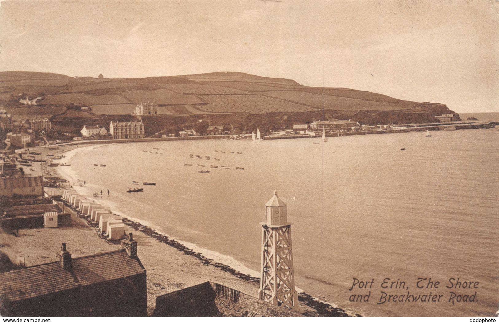 R077138 Port Erin. The Shore And Breakwater Road. Frith. No. 65083. 1914 - Wereld