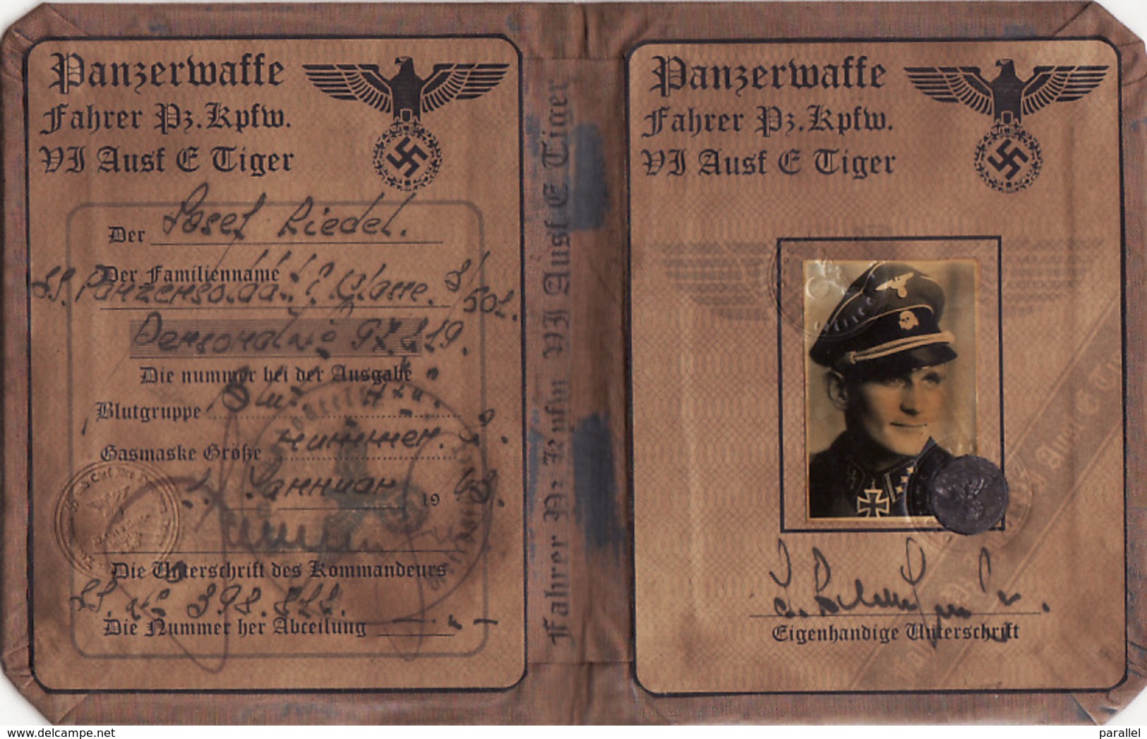 DOCUMENT III Reich. Nazi WW2 Germany.not Original - Documenten