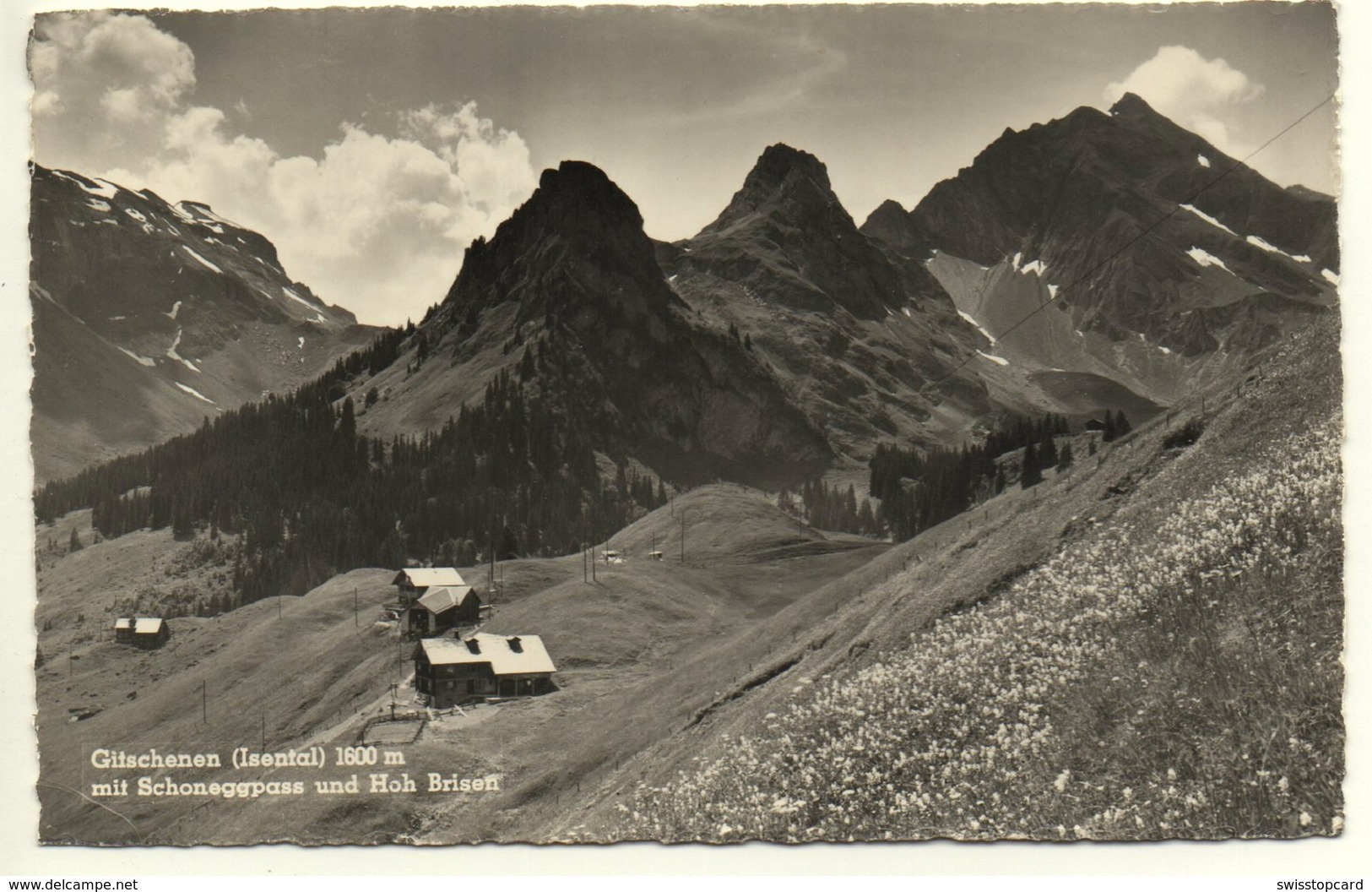 ISENTHAL Gasthaus Gitschenen Mit Schoneggpass Und Hoh Brisen Stempel Gasthaus - Isenthal