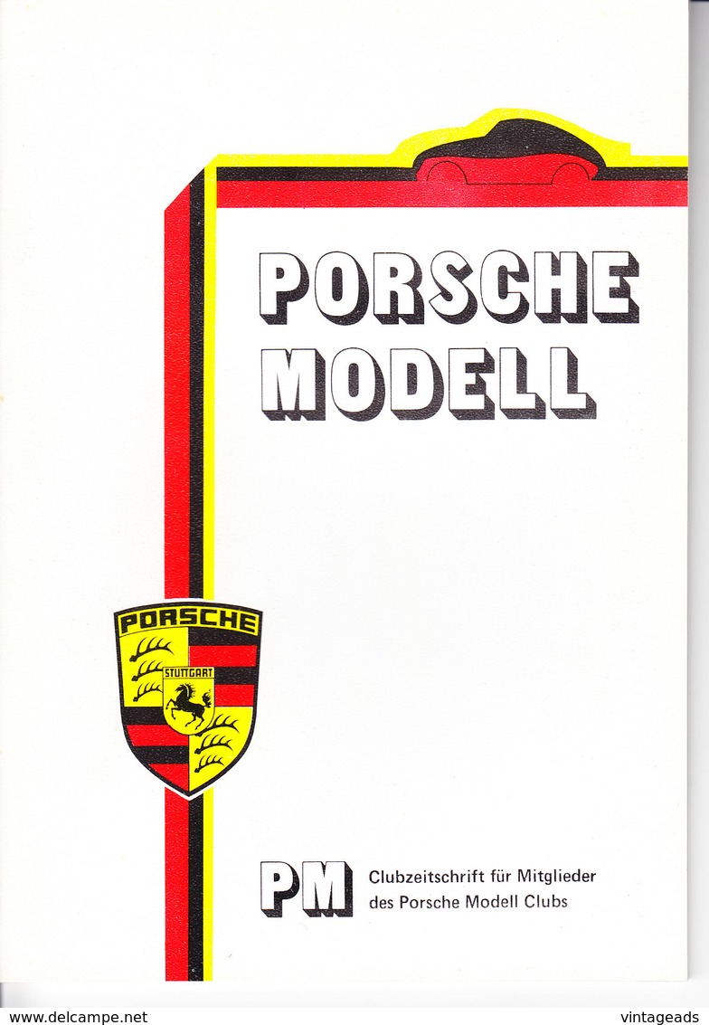 AD294 Porsche Modell Club, Clubzeitschrift Nr. 14/1982, Neuwertiger Zustand, Deutsch, 48 Seiten. - Automobile & Transport