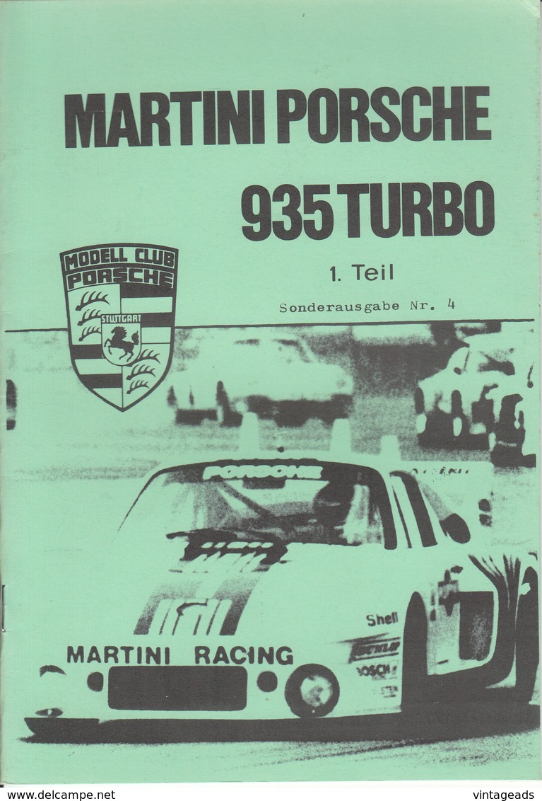 AD298 Porsche Modell Club, Clubzeitschrift, Sonderausgabe Nr. 4 U. 5, Porsche 935 Turbo, Neuwertiger Zustand, Deutsch - Automobile & Transport