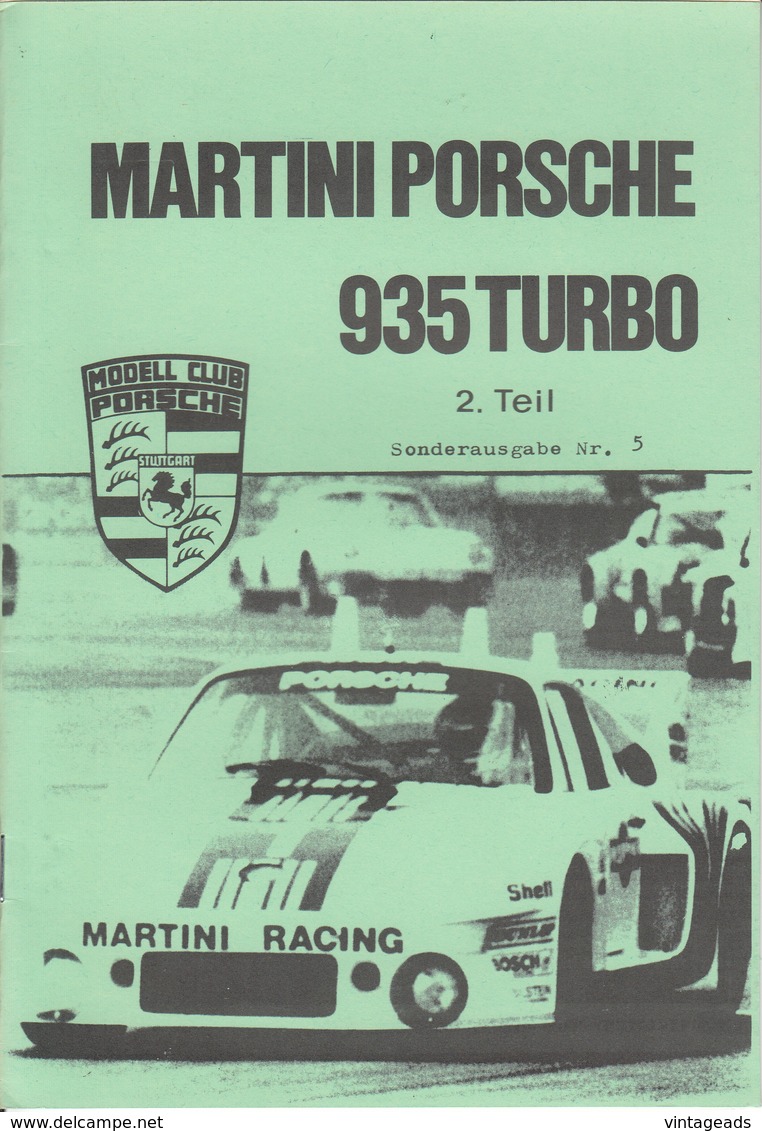 AD298 Porsche Modell Club, Clubzeitschrift, Sonderausgabe Nr. 4 U. 5, Porsche 935 Turbo, Neuwertiger Zustand, Deutsch - Automóviles & Transporte