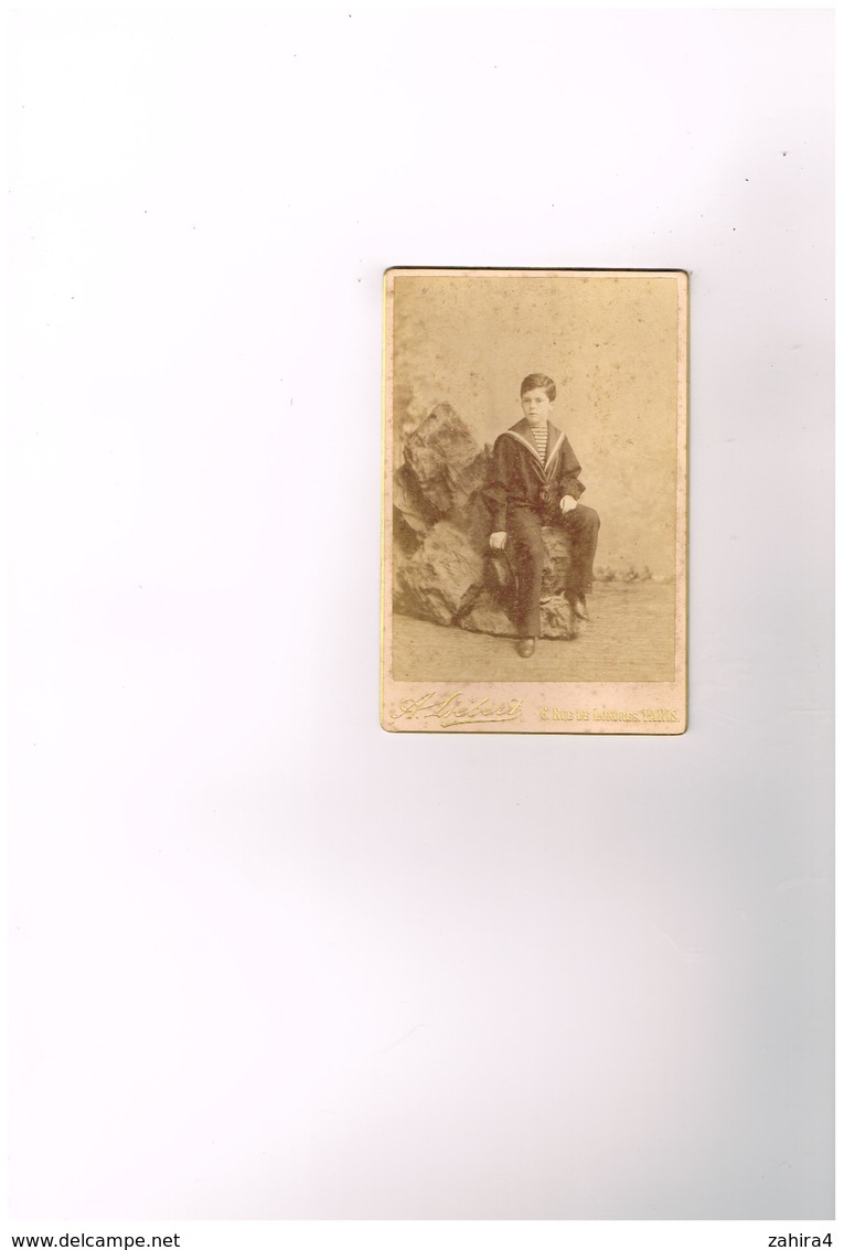 Enfant Garçon Costume Marin  Liéberd Rue De Londres Paris Photographie La Nuit Phot Spéciale Grand Hôtel Terminus - 1892 - Anciennes (Av. 1900)