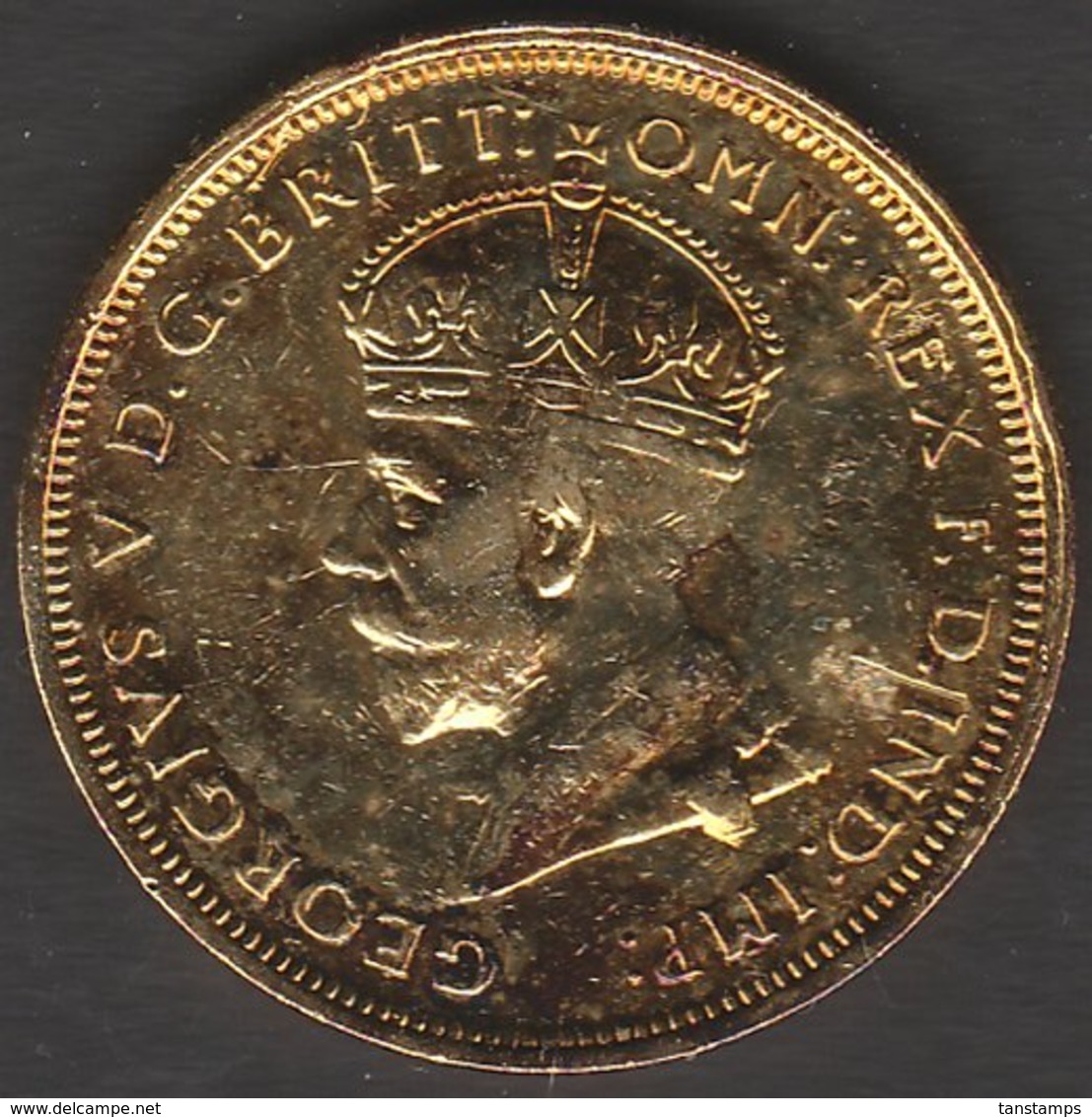 Australia 1927 Gold Plated Canberra Florin - Florin