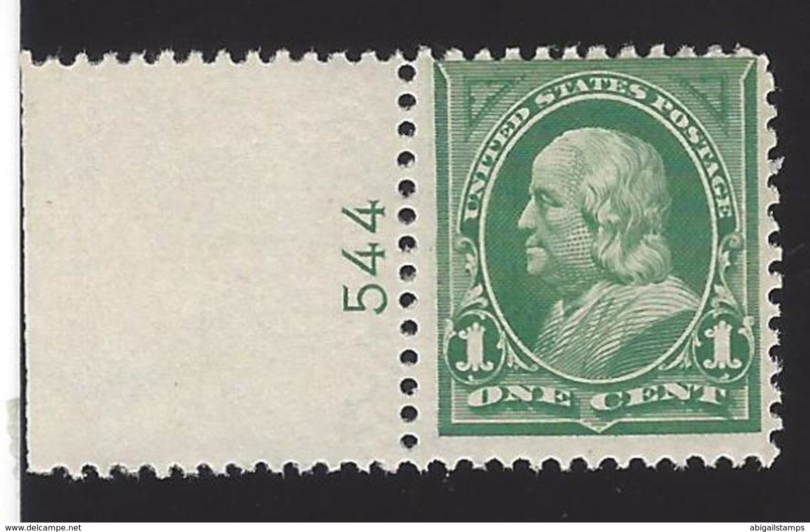 US #279 1897-1903 Deep Green WMK 191 Perf 12 MNH F-VF Scv $25 - Ongebruikt