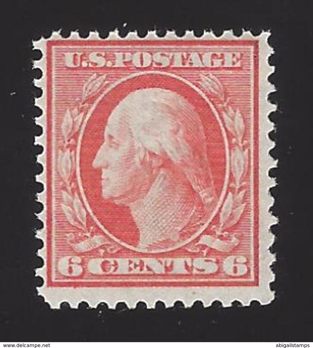 US #336 1908-09 Red Orange Perf 12 Wmk 191 Mint OG LH F-VF SCV $65 - Neufs