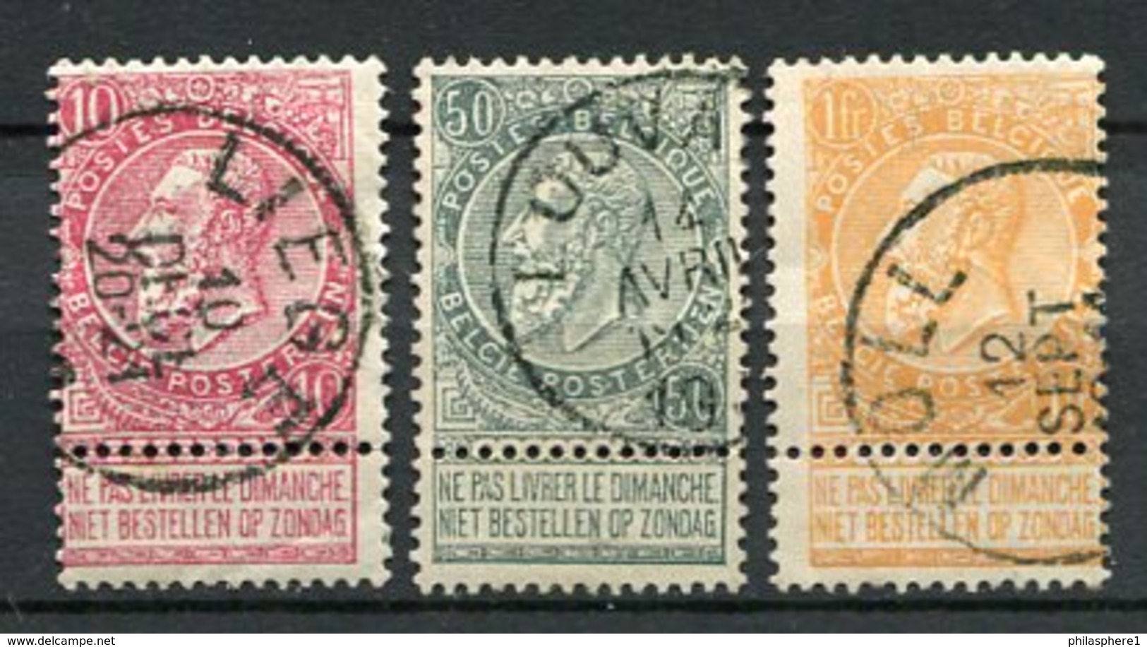 Belgien Nr.67/9       O  Used       (950) - 1893-1900 Schmaler Bart