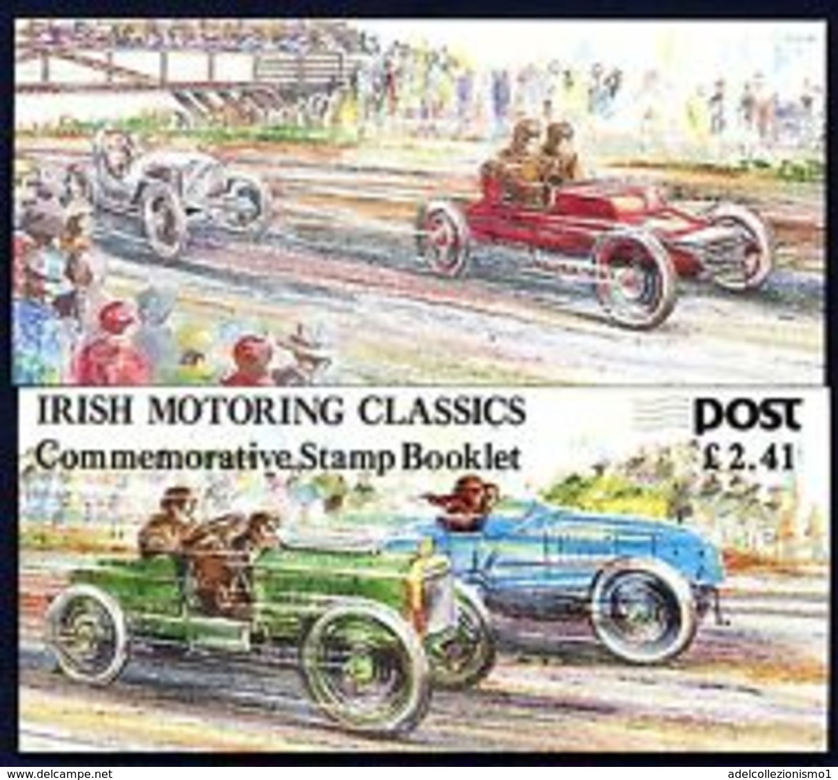 91818) IRLANDA - 1989 - Automobili Classiche - (Libretto)-USATO - Cuadernillos