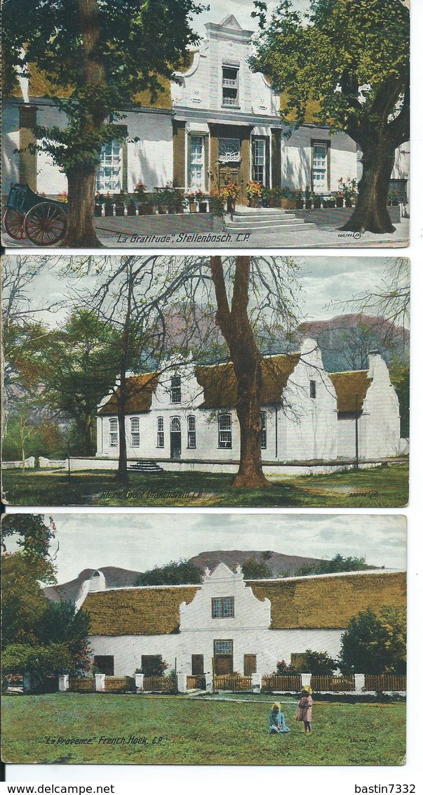 Stellenbosch,Groot-Drakenstein,French Hoek 3x Postcard - South Africa