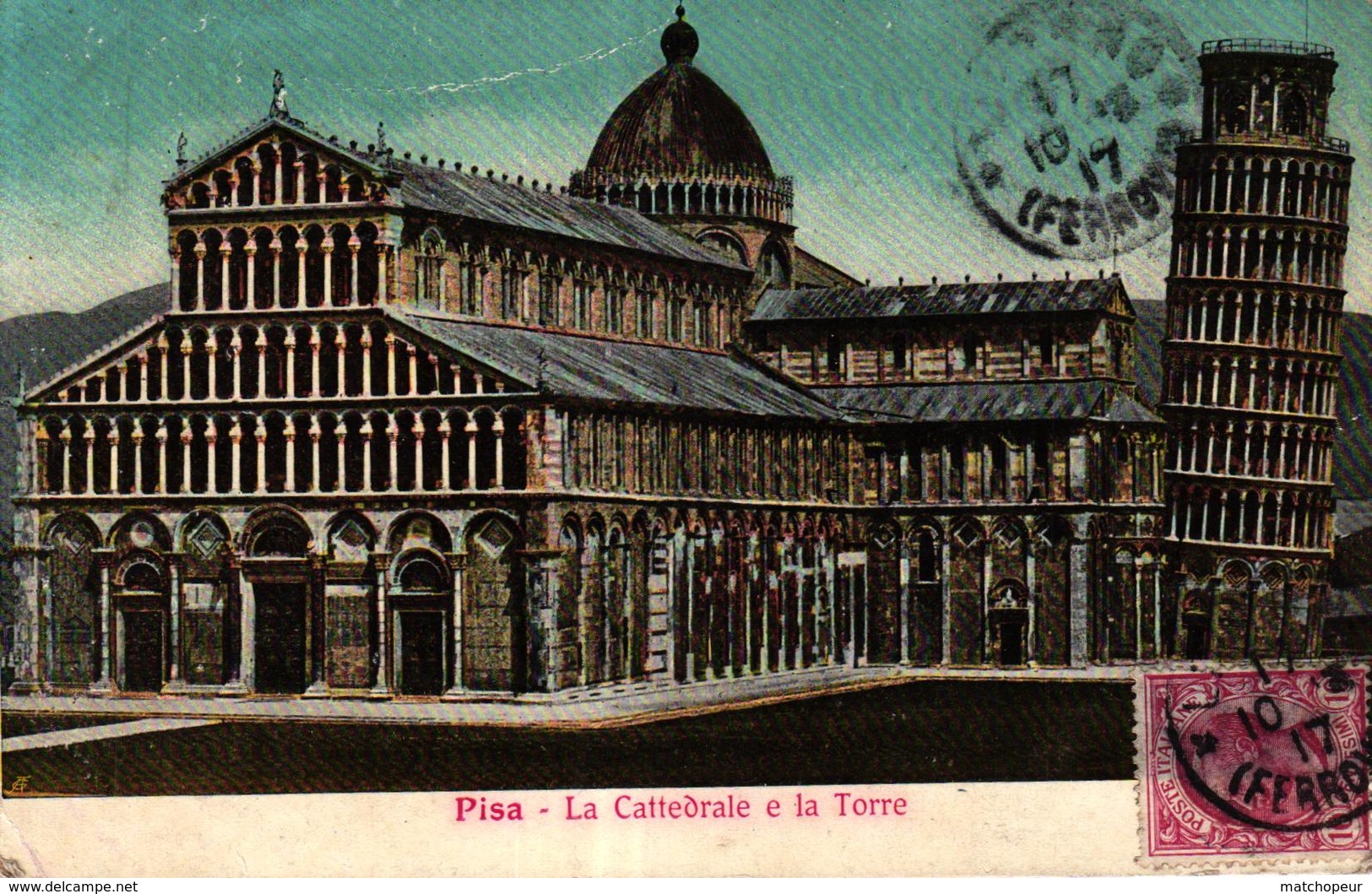 LOT DE 5 CPA DE PISA - ITALIE - Altri & Non Classificati