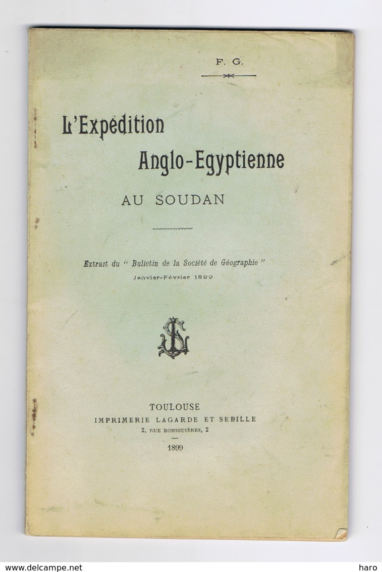 L'expédition Anglo-Egyptienne Au Soudan En 1896 - Edité En 1899, Livre De 66 Pages Avec Carte (fr73) - History