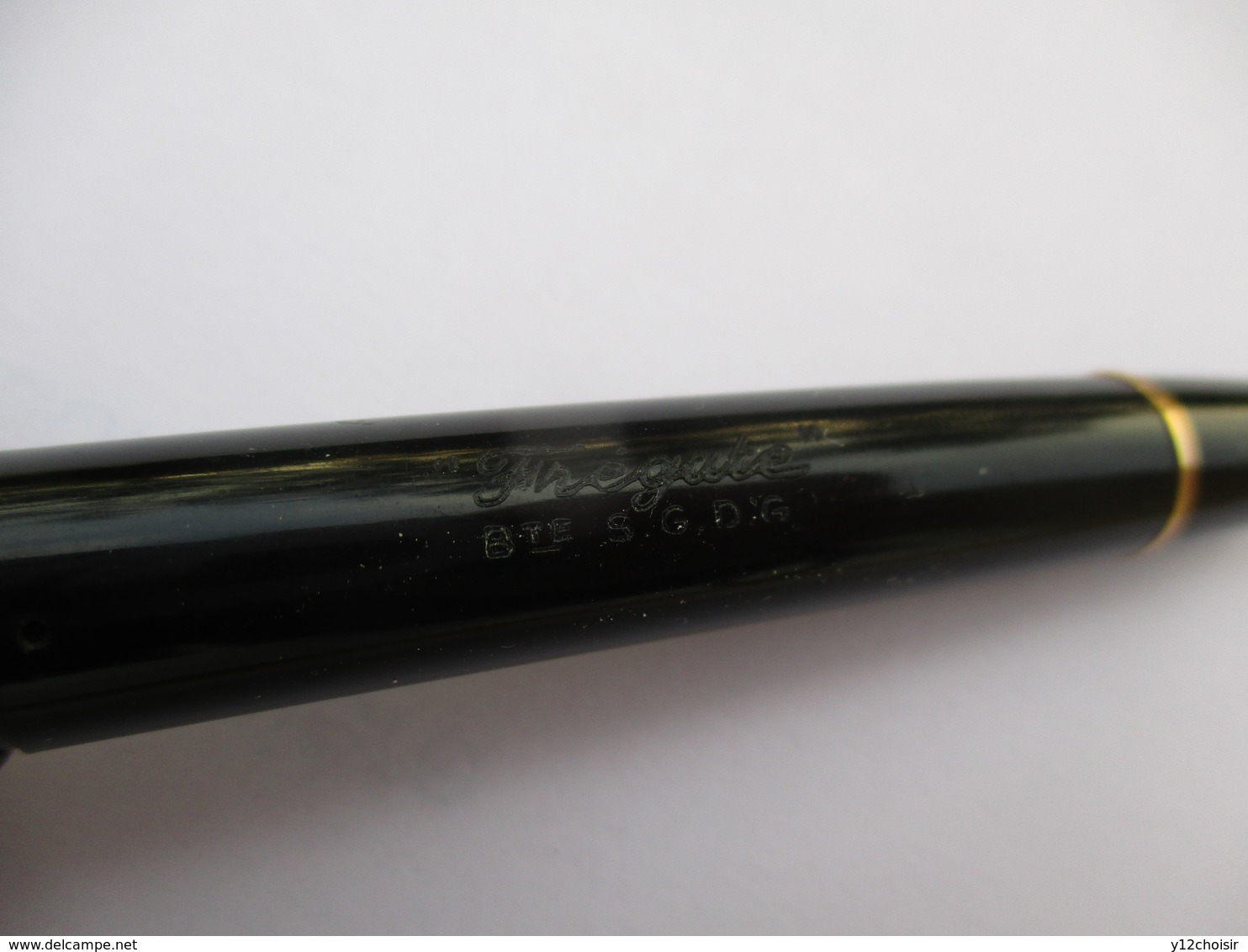 ANCIEN STYLO PLUME IRIDIUM POINT 4 OR ? FREGATE Bte S.G.D.G.