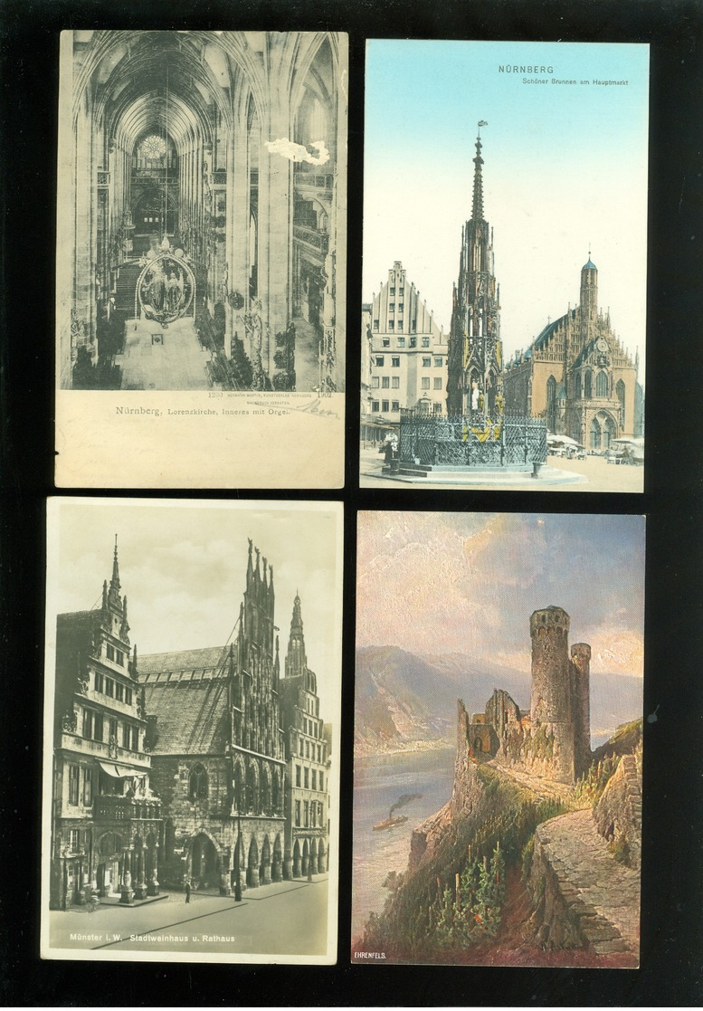 Beau lot de 60 cartes postales d' Allemagne Deutschland     Mooi lot van 60 postkaarten van Duitsland - 60 scans