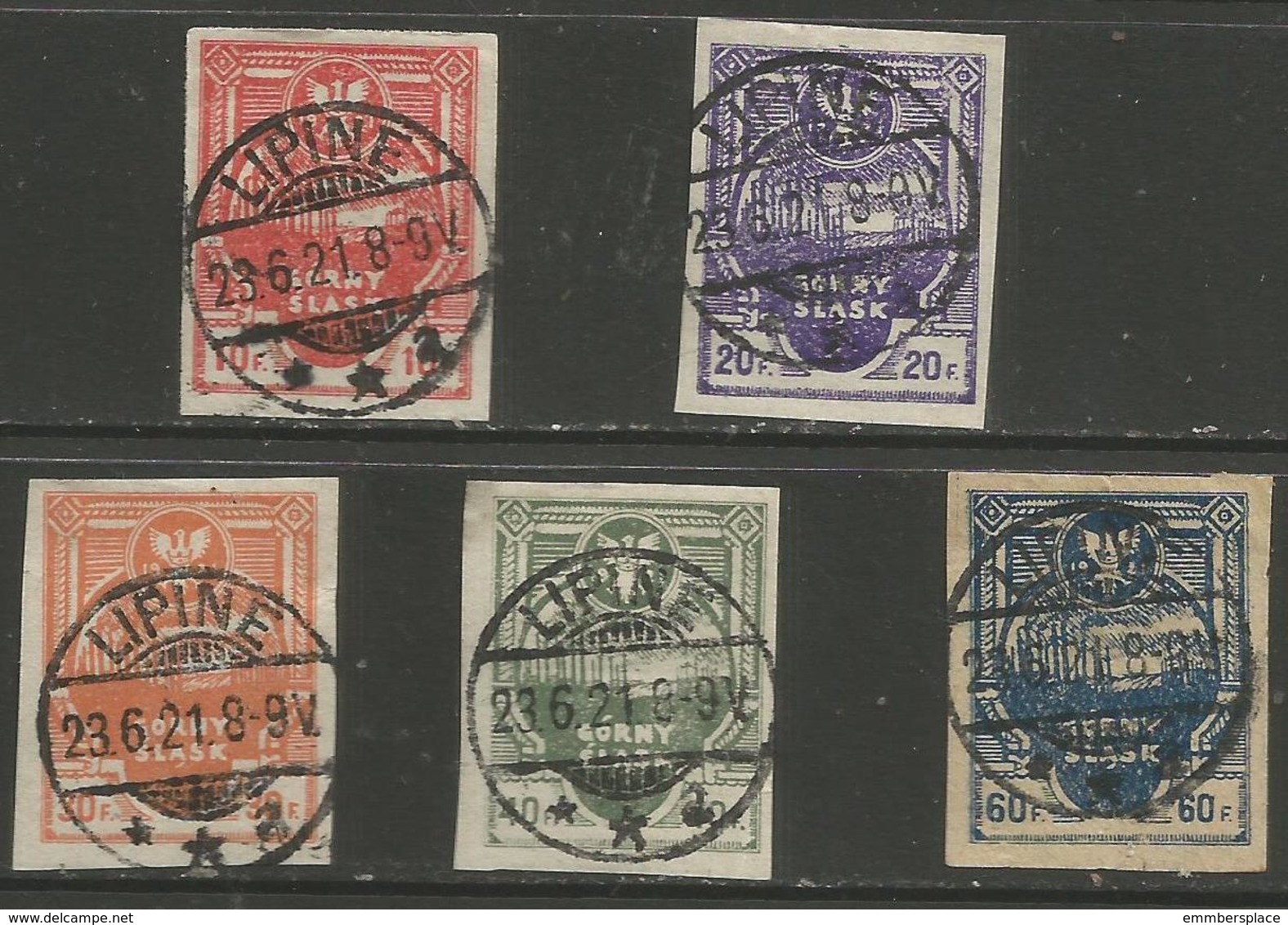 Upper Silesia - 1921 Local Insurgency Stamps (cinderellas) - Silesia