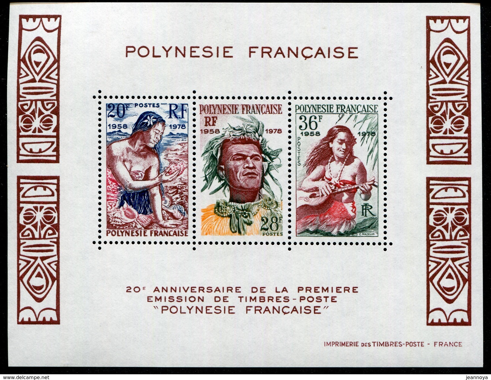 POLYNESIE FRANCAISE - BLOCS & FEUILLETS N° 4  * * - 20 ANS DE TP POLYNESIEN - LUXE - Blocchi & Foglietti