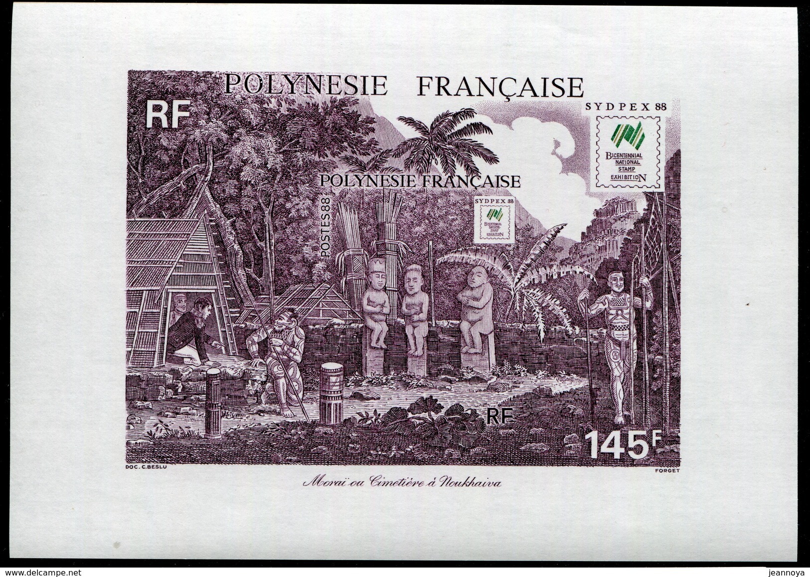 POLYNESIE FRANCAISE - BLOCS & FEUILLETS N° 14  * * - SYDPEX 1988 - LUXE - Blocs-feuillets