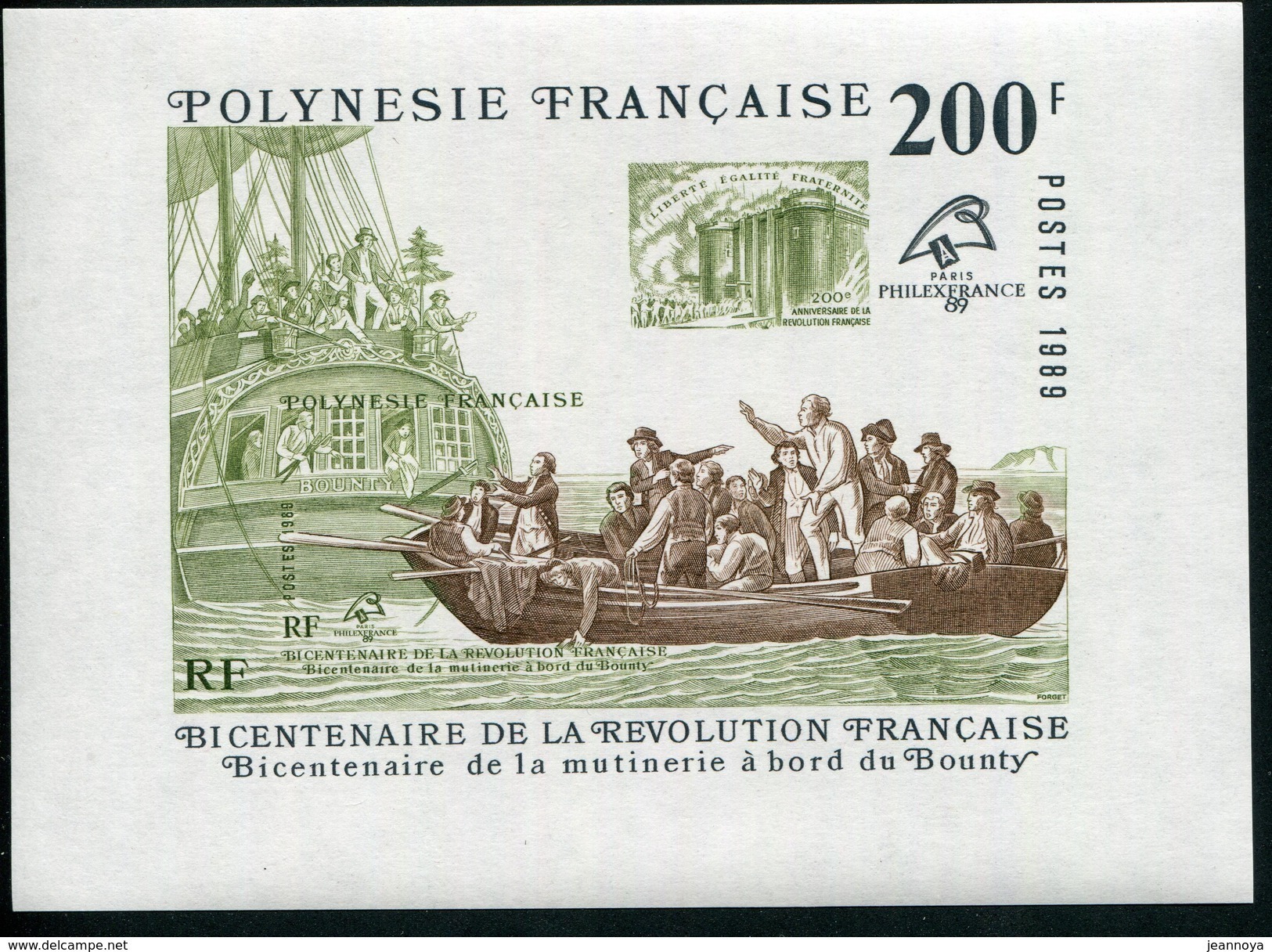 POLYNESIE FRANCAISE - BLOCS & FEUILLETS N° 15  * * - PHILEXFRANCE 1989 - LUXE - Hojas Y Bloques