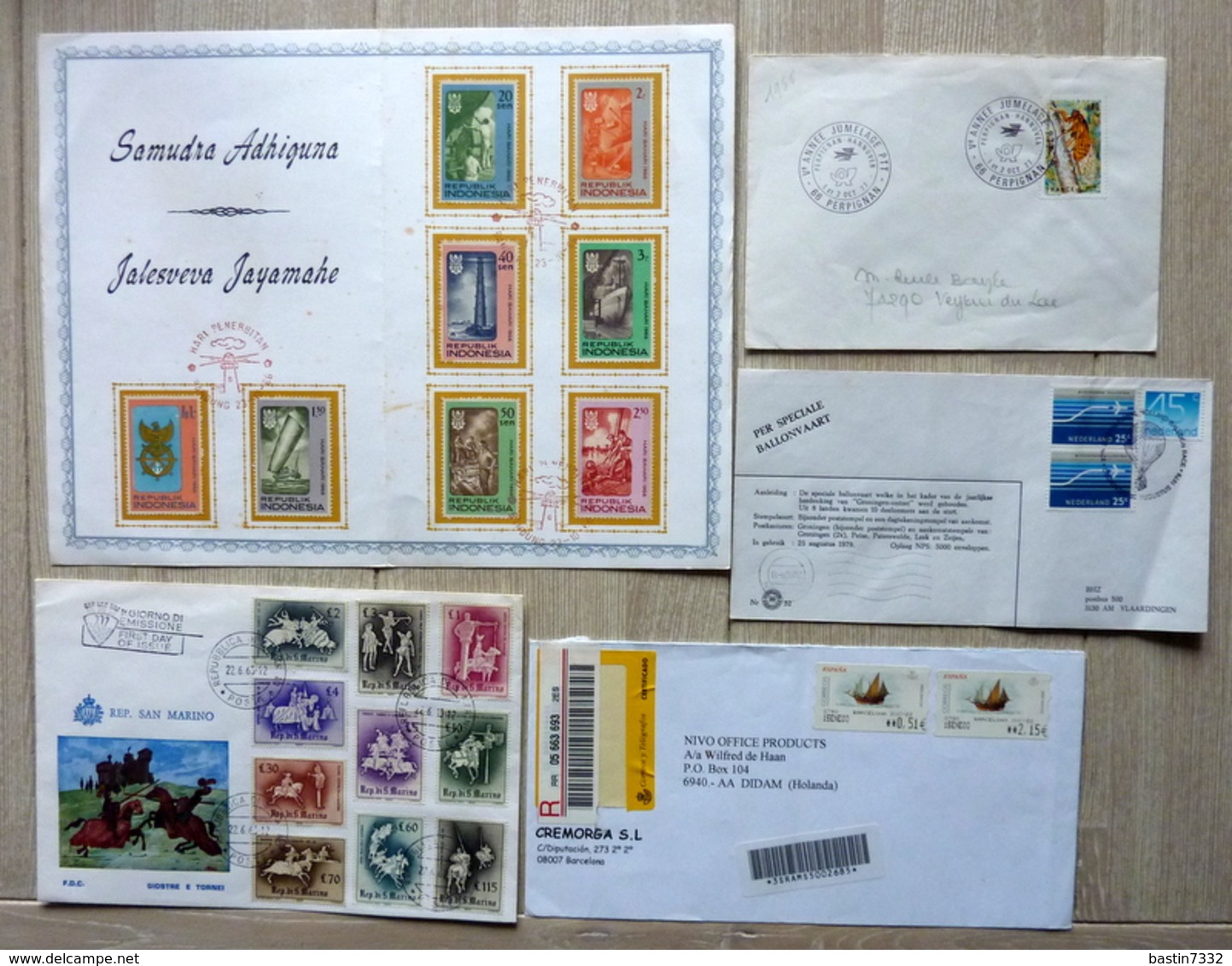 Box with FDC,letters,covers,Maximum cards,brieven and more....