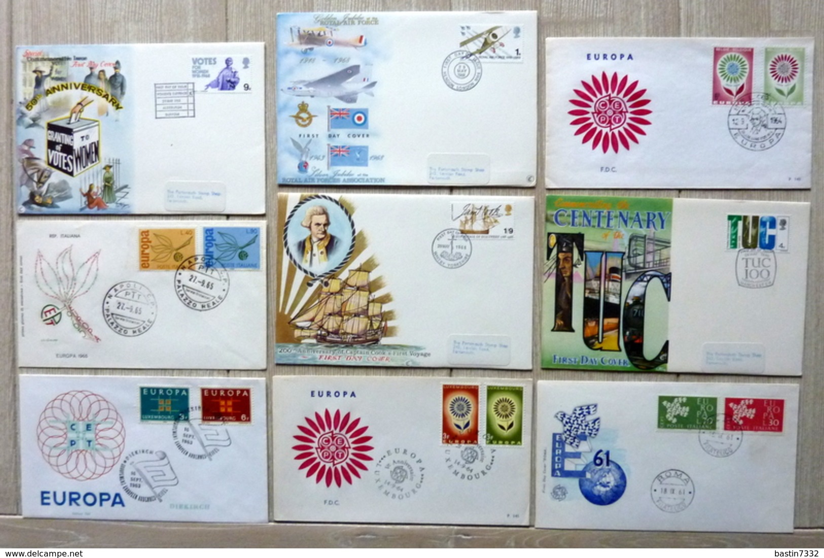 Box with FDC,letters,covers,Maximum cards,brieven and more....