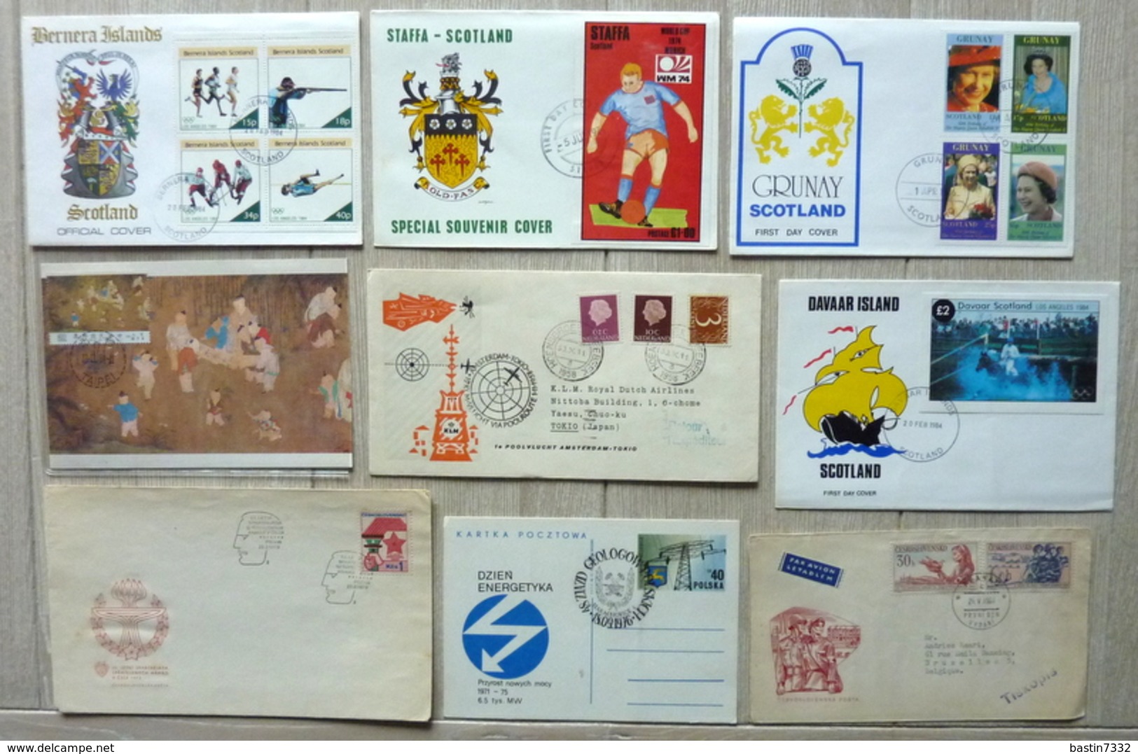 Box with FDC,letters,covers,Maximum cards,brieven and more....