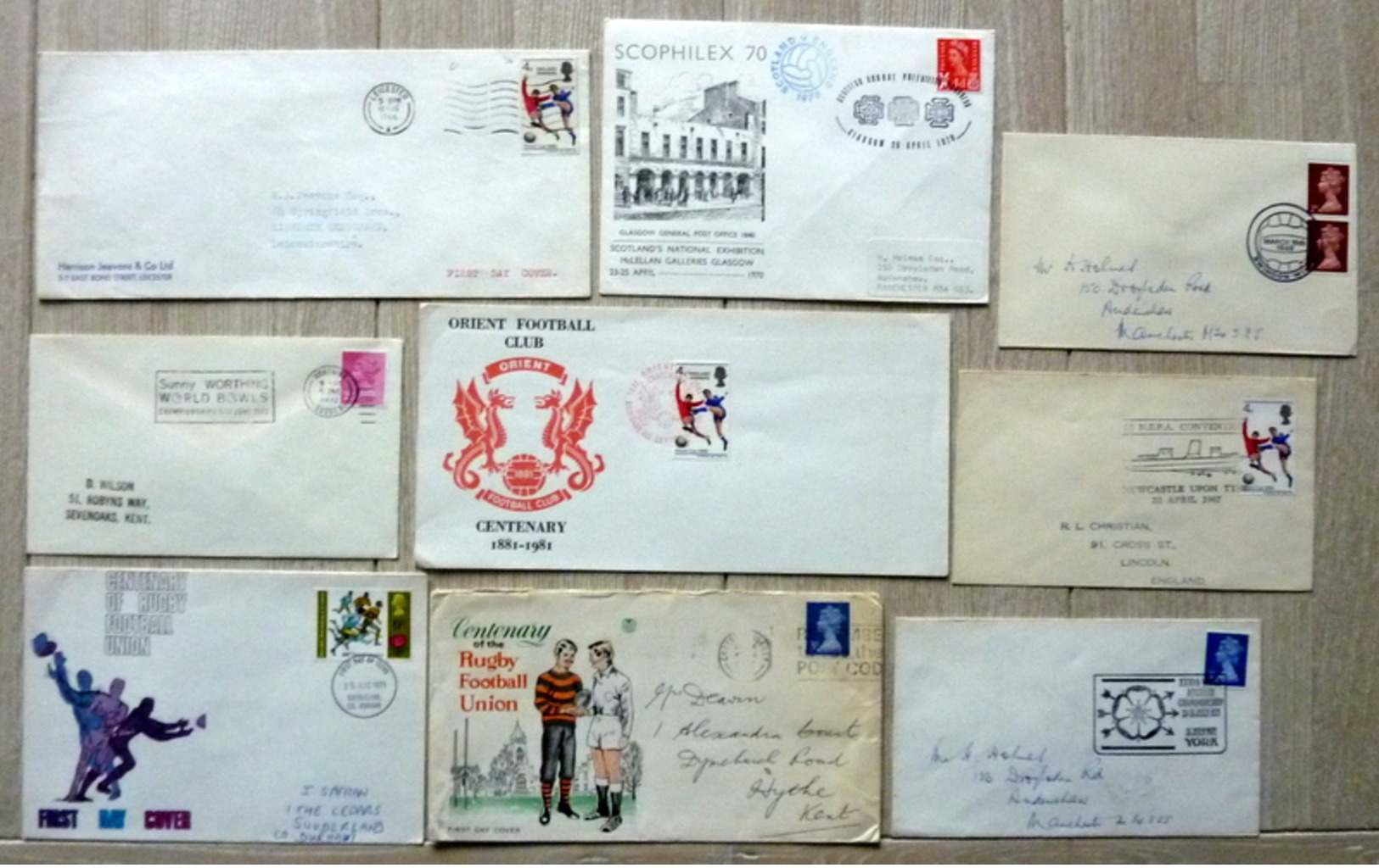 Box with FDC,letters,covers,Maximum cards,brieven and more....