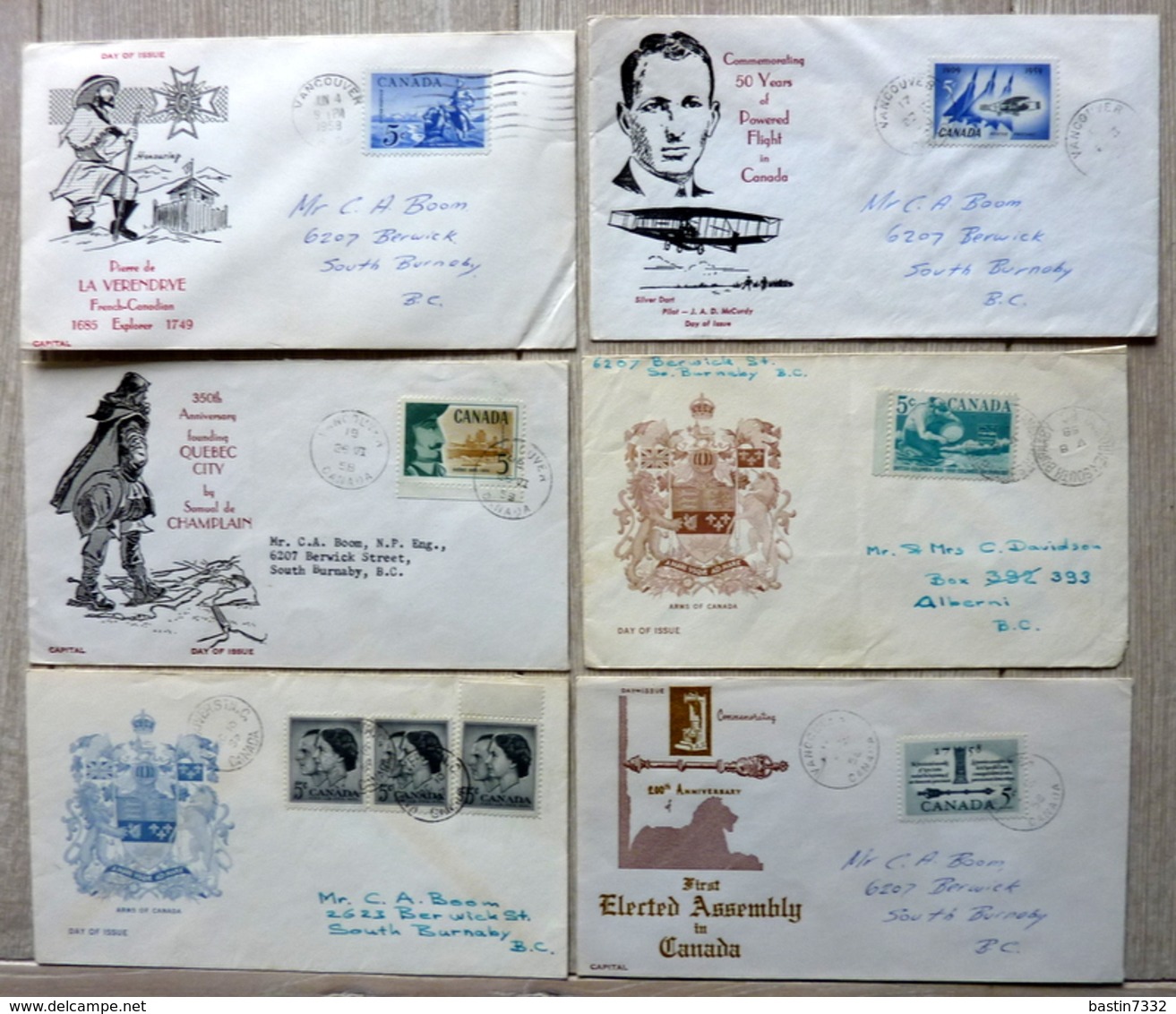 Box with FDC,letters,covers,Maximum cards,brieven and more....