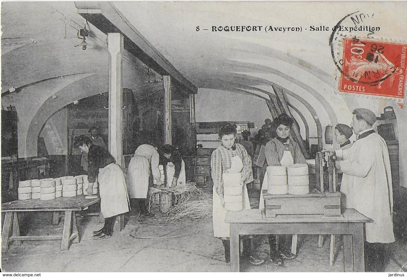 ROQUEFORT ( Aveyron ) : Salle D'Expedition - Ouvrières Au Travail ( 1912 ) - Roquefort