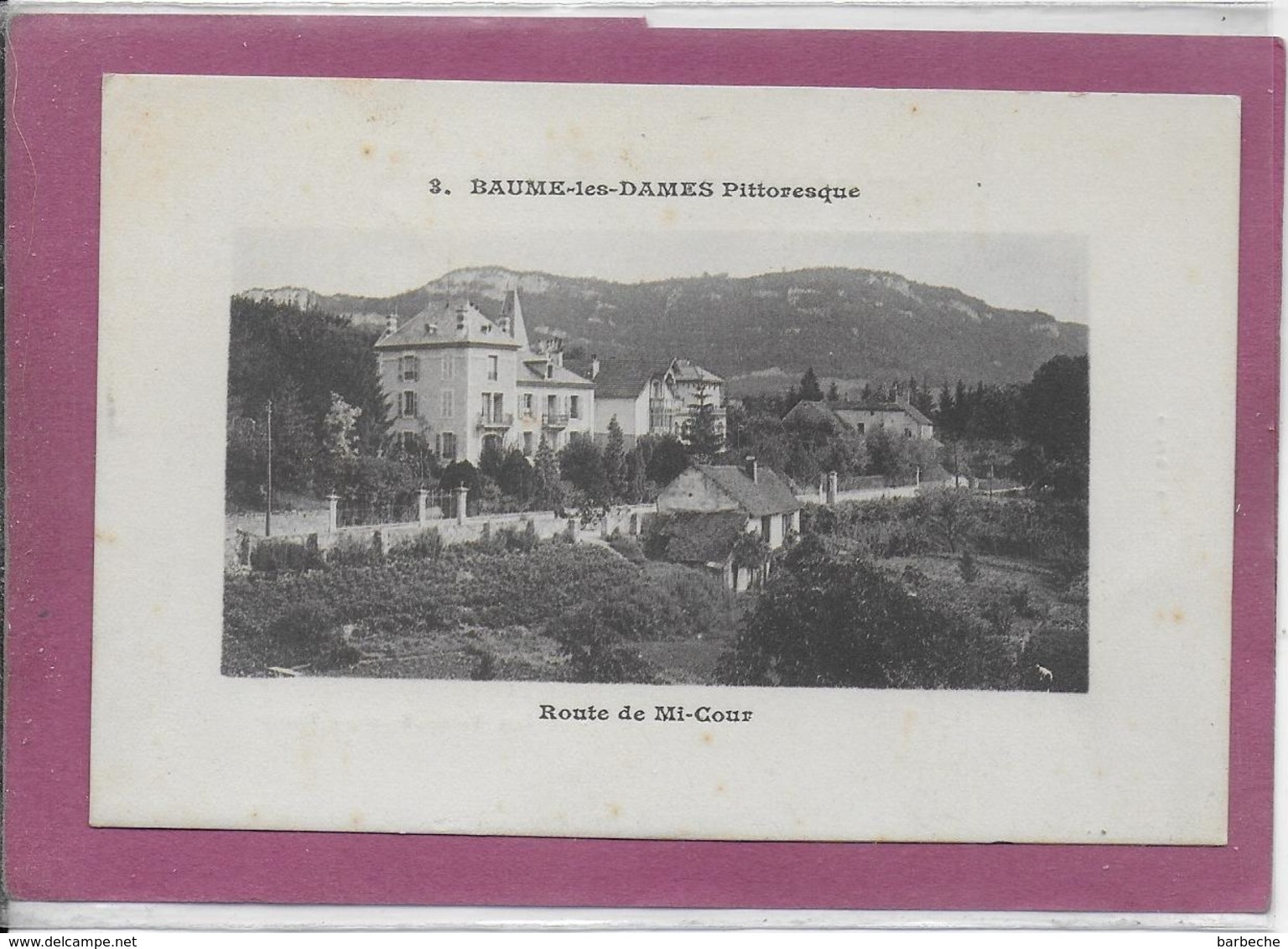 25.- BAUME-LES-DAMES .- Route  De Mi-Cour - Baume Les Dames