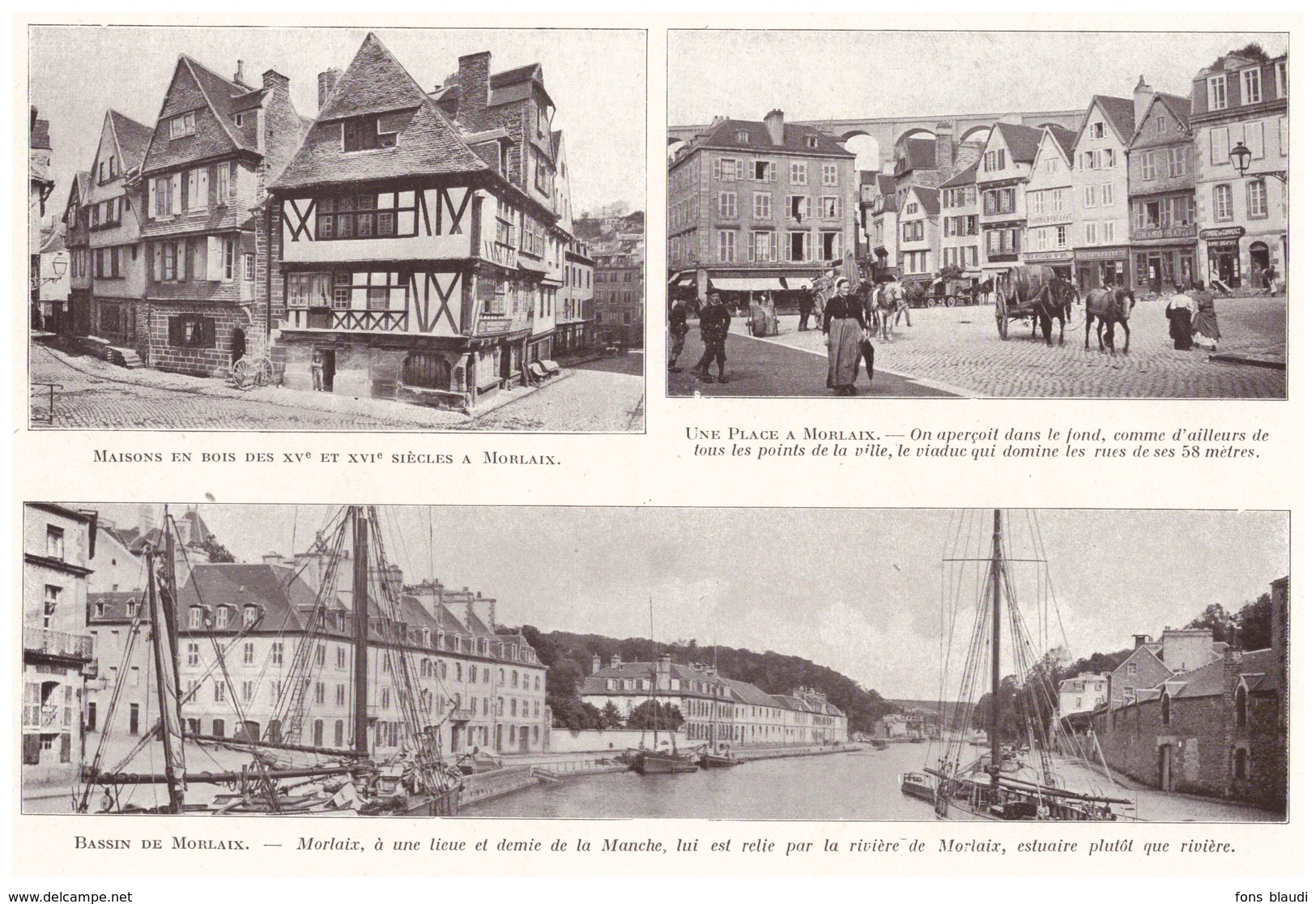 1924 - Iconographie - Morlaix (Finistère) - Vues - FRANCO DE PORT - Zonder Classificatie