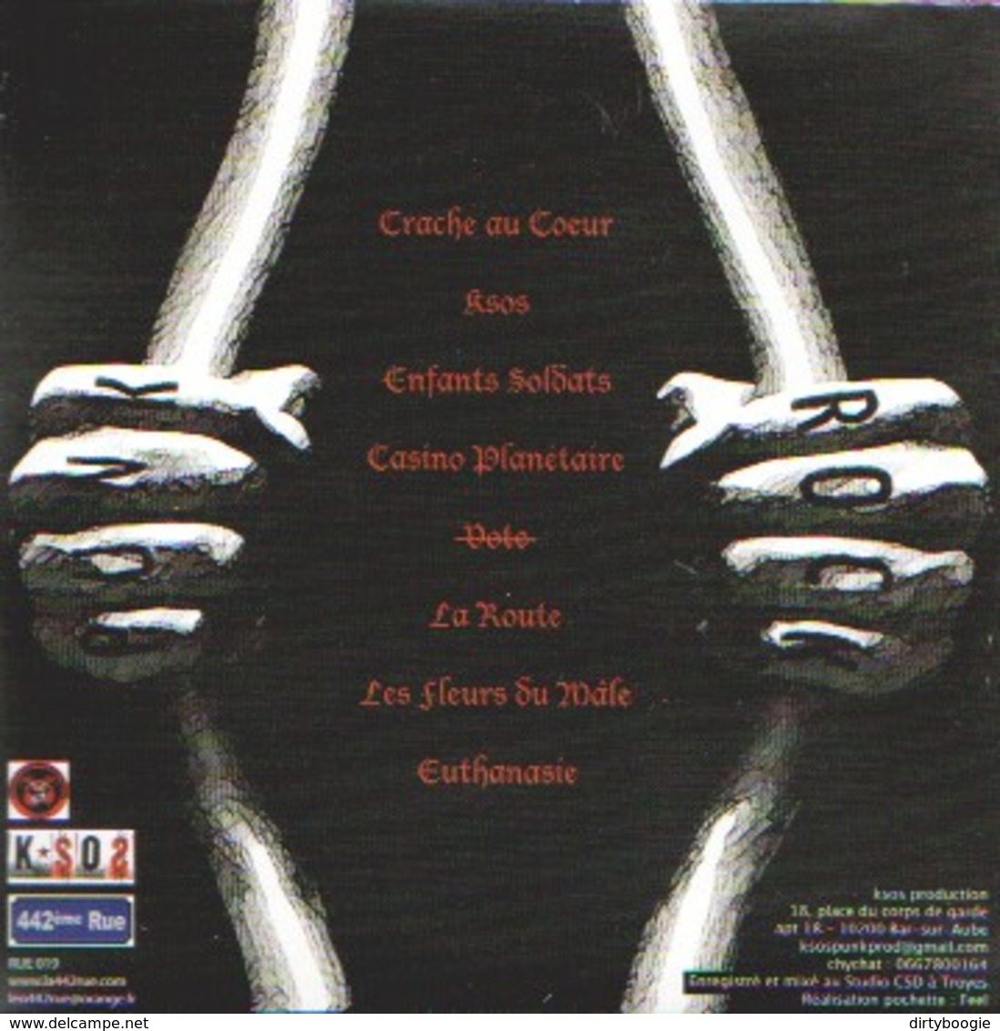 K-SOS - Soif De Libertés - CD - ANARCHO PUNK - 442ème RUE - Punk