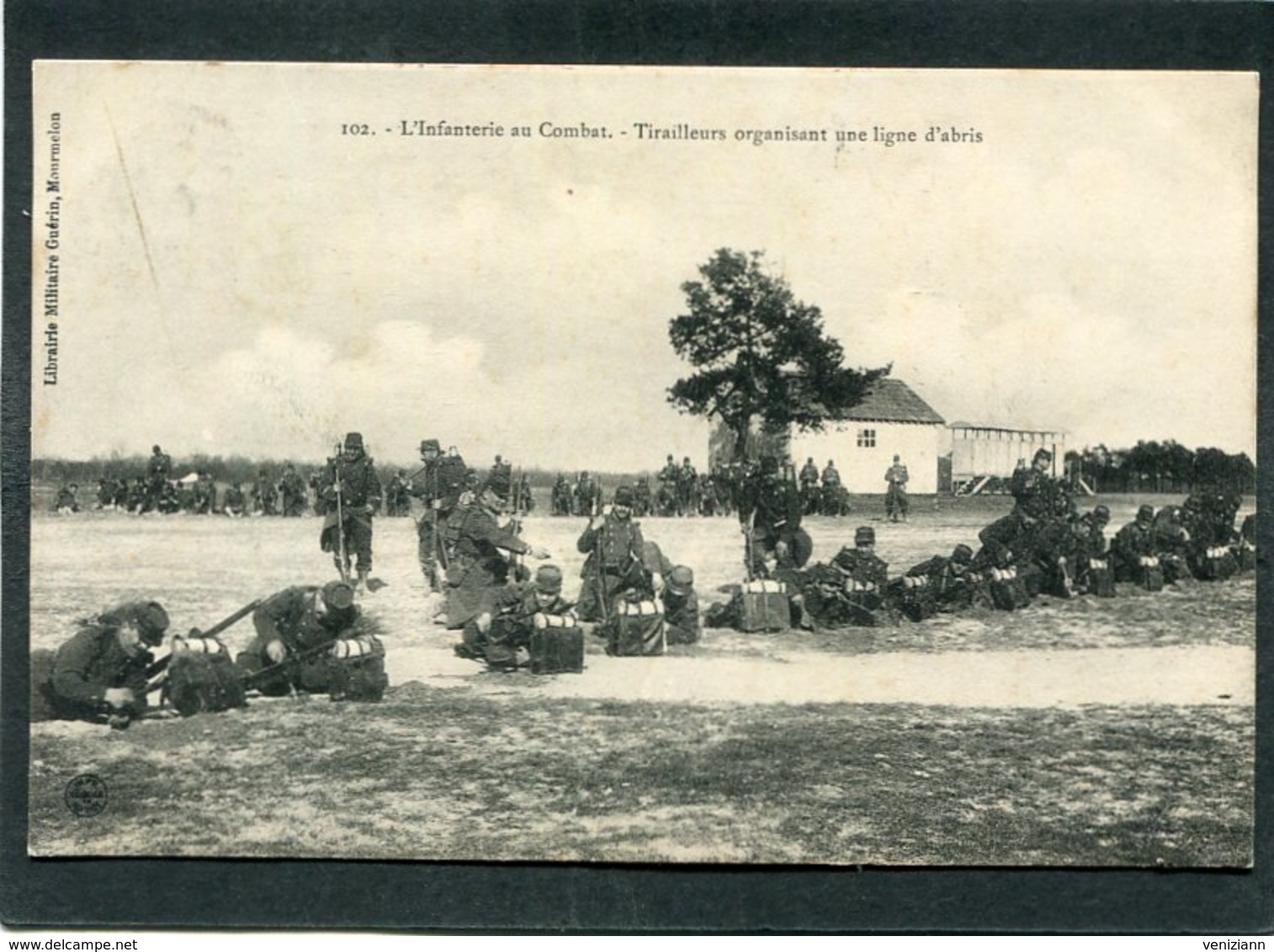 CPA - L'Infanterie Au Combat - Tirailleurs Organisant Une Ligne D'abris, Très Animé - Manoeuvres