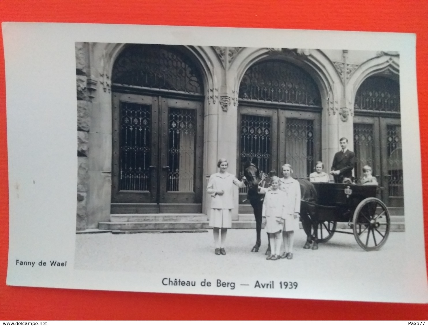 Chateau De Berg , Avril 1939 - Famiglia Reale