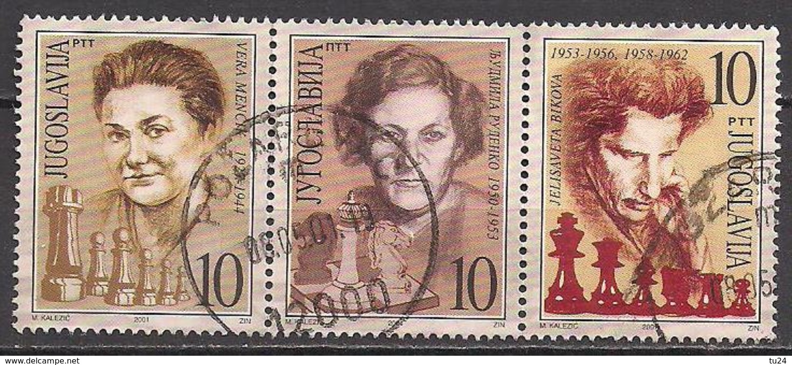 Jugoslawien  (2001)  Mi.Nr.  3017 - 3019  Gest. / Used  (11aa63) - Gebraucht