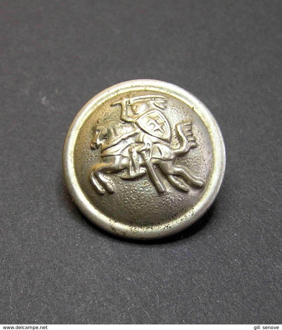 1930s Authentic Lithuania Military Army Uniform Vytis Button - Buttons